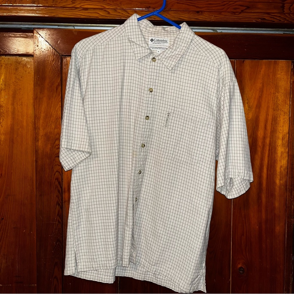 Mens Columbia Checkered Shirt